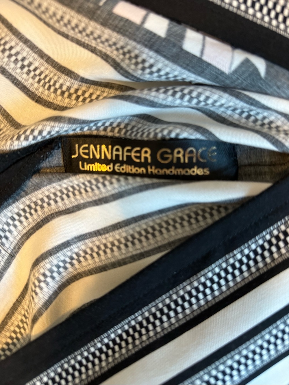 Jennafer Grace Capri Caftan Kaftan Black White Pink Maxi Dress New one size - Picture 3 of 3